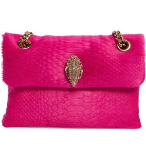 Kurt Geiger Luxurious Pink Handbag with Gold Accents